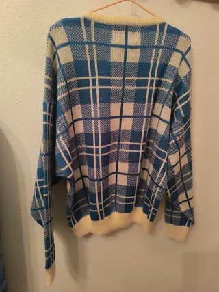 Jersey Vintage Azul y Beige