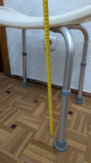 Silla de ducha ortopédica sin respaldo