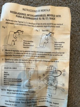 Regulador Alternador Jaguar Xjs XJ12 LUCAS 14TR MG