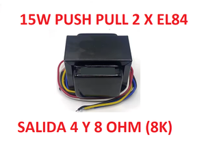 Transformador Push Pull 2x EL84 Salida 4/8 Ohm