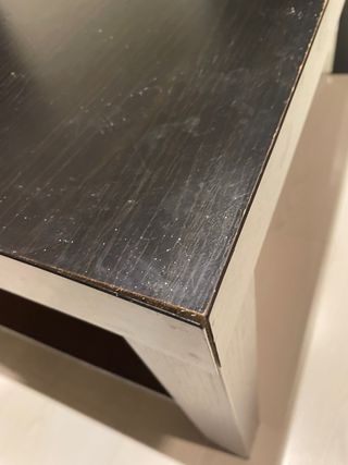 Mesa de centro Ikea negra y marrón