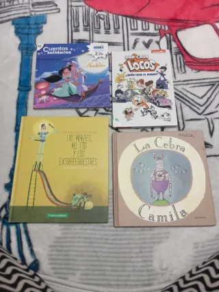 Lote 4 Libros Infantiles Cuentos Disney y más