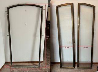 Marco de ventana doble con cristal