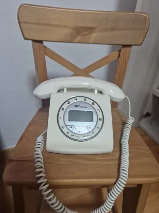 Teléfono fijo SPC vintage beige