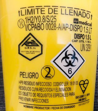 Bote residuos punzantes 1.5L *NUEVO*
