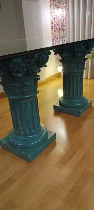 Mesa grande de cristal