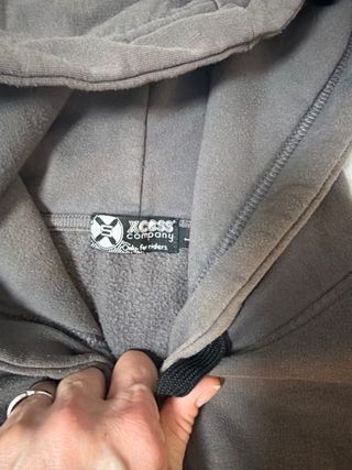 Sudadera Xcess Gris y Roja