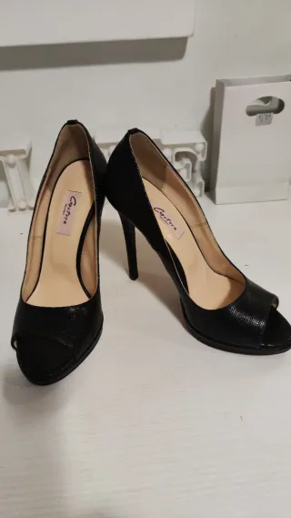 Scarpe décolleté vera pelle nere