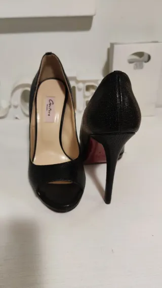 Scarpe décolleté vera pelle nere