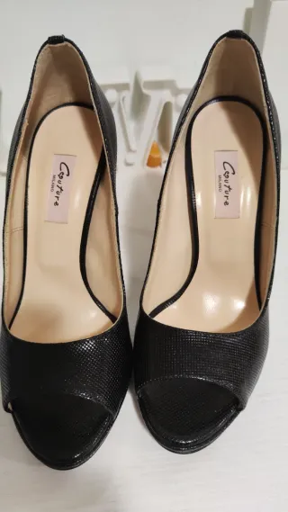 Scarpe décolleté vera pelle nere