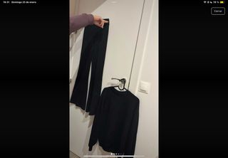 Conjunto Bershka negro