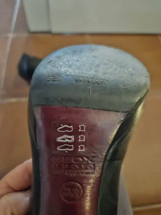 Zapatos Geox tacón piel negros