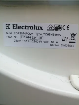 Repuestos secadora electrolux
