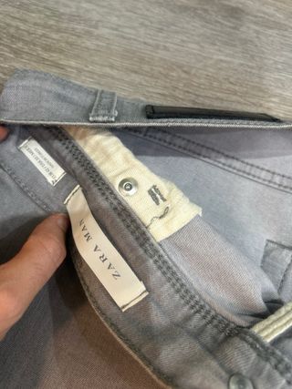 Vaqueros Zara Talla 42 Gris