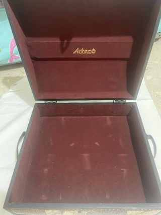 Caja baúl estilo mapa antiguo