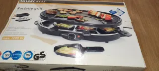 Raclette grill y plancha eléctrica