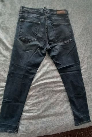 Pantalones Vaqueros Zara Hombre Azul Talla EUR 44