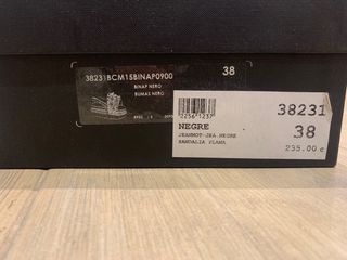 Sandalias Jeannot Talla 38 Pelo Negro