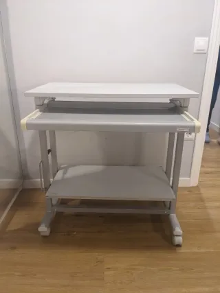 Mesa auxiliar multiusos con ruedas