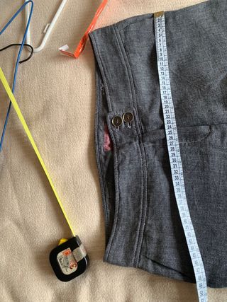 Pantalón elegante gris mujer entretiempo