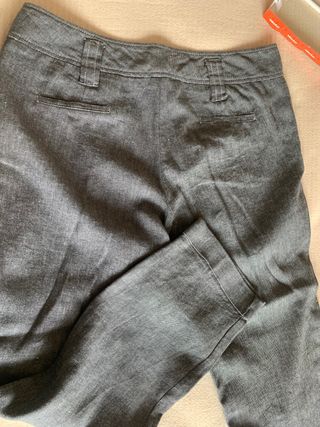 Pantalón elegante gris mujer entretiempo