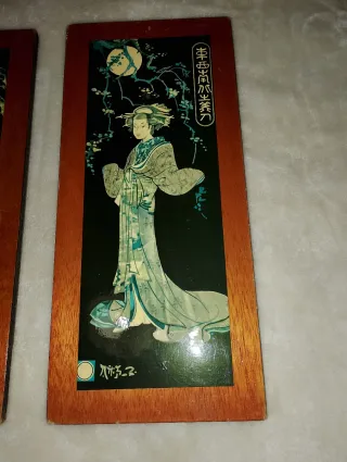 2 Cuadros Antiguos Estilo Oriental