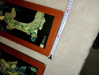 2 Cuadros Antiguos Estilo Oriental