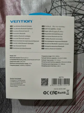 Auriculares Bluetooth Vention ELF E01 Rosa