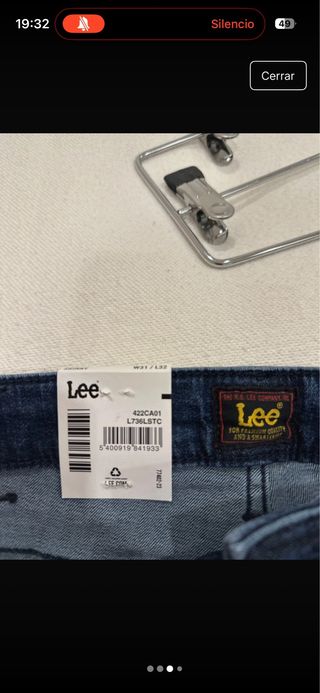 Jeans Lee Hombre W31/L32