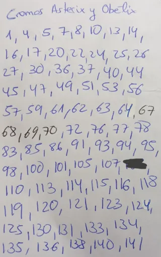 Cromos Astérix y Obélix Panini