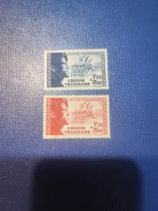 Sellos Francia Legión Tricolore