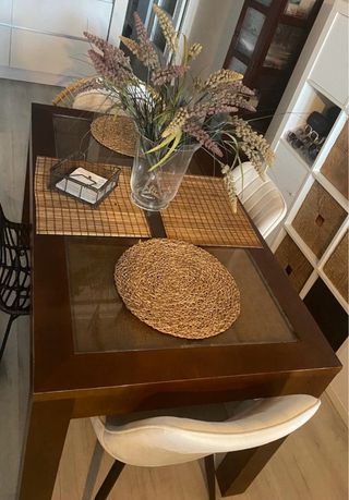 MESA COMEDOR MADERA TECA