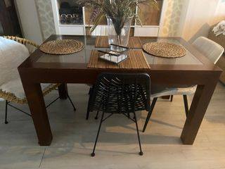 MESA COMEDOR MADERA TECA