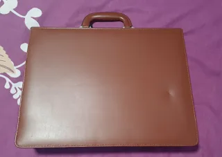 Maletín Portafolio Marrón Claro