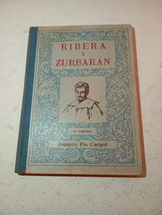 Libro antiguo de Ribera y Zurbarán