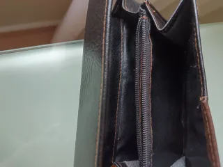 Monedero GRUMMIS Negro y Marrón