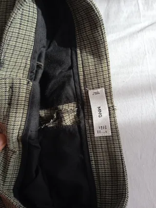 Pantalón vestir pata gallo gris