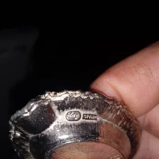 Cenicero antiguo plata vintage España