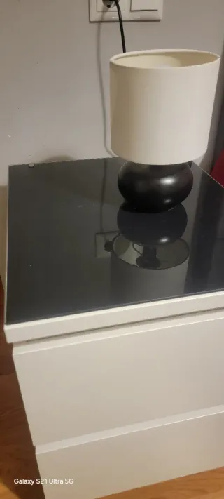 Dos Cómoda Ikea 2 cajones cristal y plástico