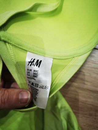 Bikini H&M verde talla 42, 80C
