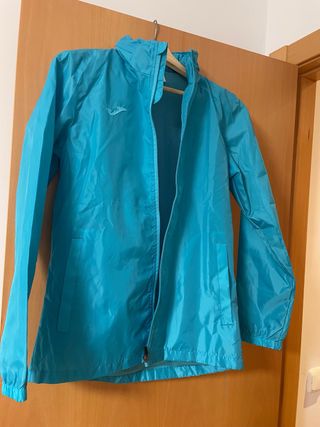 Cortavientos mujer turquesa