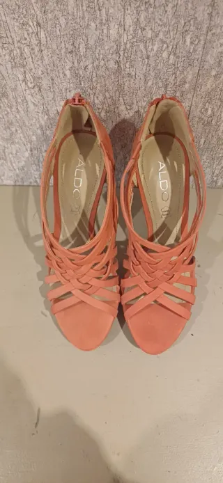 Sandalias ALDO Naranja/Rosa. Puestas una vez.