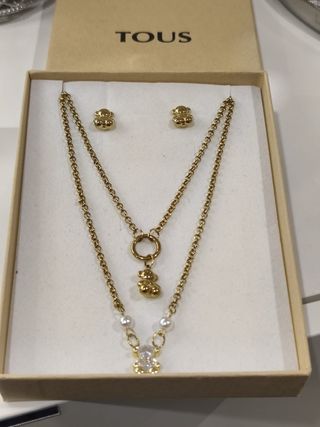 Conjunto Tous Collar y Pendientes Oso