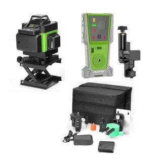 NIVEL LASER VERDE 360° 2 BATERÍAS Y DETECTOR NUEVO