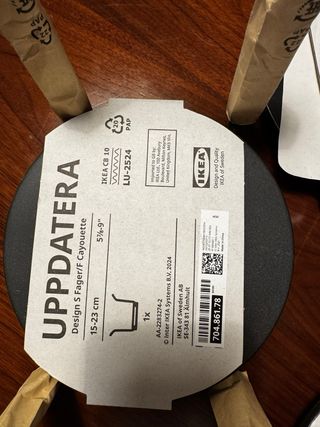 IKEA UPPDATERA Soporte para platos negro