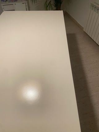 Mesa comedor extensible blanca