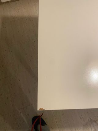 Mesa comedor extensible blanca