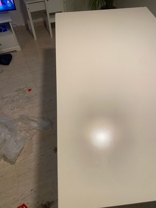 Mesa comedor extensible blanca