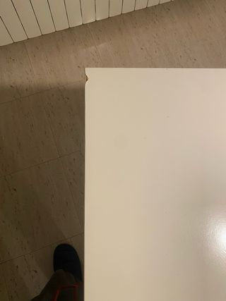 Mesa comedor extensible blanca