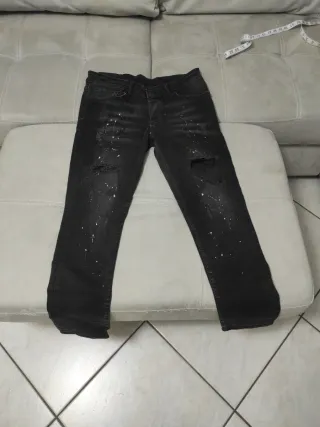 Dsquared2 Skinny Jeans Neri Taglia 48 Donna
